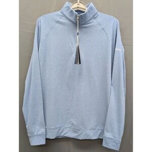 Holderness & Bourne The Westland‎ 1/4 Zip Pullover Mens Small Heather Blue